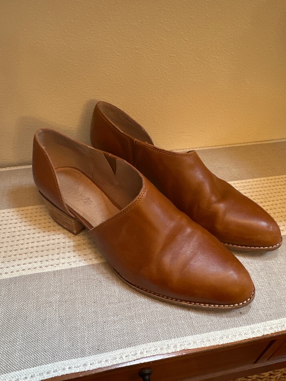 Madewell The Lucie Shoe in English Saddle Leather Size 10 - Picture 1 of 8
